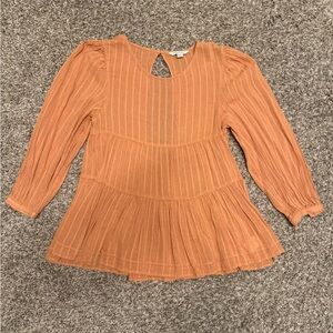 American Eagle Outfitters Light Orange Blouse